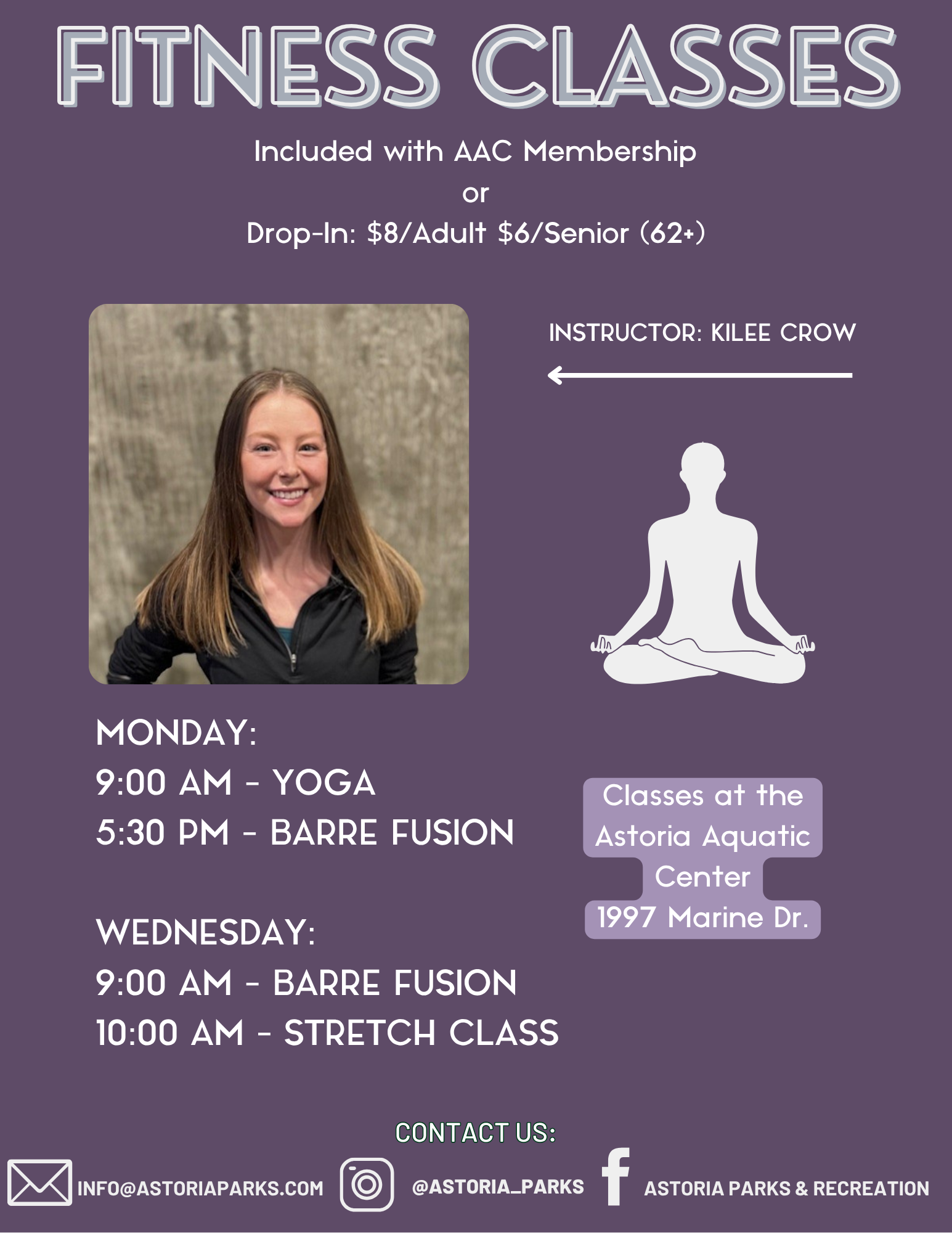 Updated DRYLAND FITNESS CLASSES Updated DRYLAND FITNESS CLASSES
